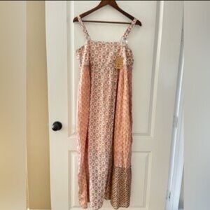 NWT: Natural Life Boho Cottage Core Patchwork Lined Sleeveless Maxi Dress•Medium